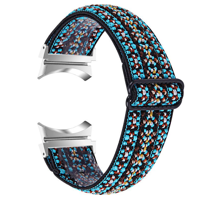 For Samsung Galaxy Watch6 40mm 44mm Watch6 Classic 43mm 47mm Watch 5 40mm 44mm 5 Pro 45mm Watch4 40mm 44mm Braided Nylon Elastic Watch Band Breathable Sports Wrist Strap Replacement For Samsung Galaxy Watch6 40mm 44mm Watch6 Classic 43mm 47mm Watch 5 40mm 44mm 5 Pro 45mm Watch4 40mm 44mm Braided Nylon Elastic Watch Band Breathable Sports Wrist Strap Replacement